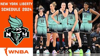 2024 New York Liberty Schedule WNBA Basketball Games [upl. by Akenihs]