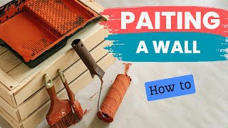 How to paint walls How to paint a wall using a roller Best Technique [upl. by Carlstrom]