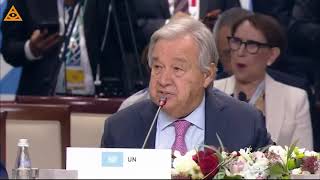 UN chief Guterres quotIt takes a community of nationsto address global challengesquot [upl. by Iah]