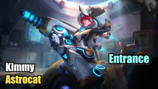 Kimmy Astrocat Skin Epic Entrance Upscale 4K Mobile Legends [upl. by Ahseat]