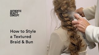 How to style a textured braid amp bun [upl. by Musa]