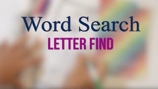 Word Search Letter Find Activity [upl. by Rebekkah619]