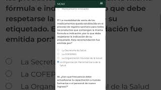 Examen SICAD COFEPRIS ACTUALIZADO aprueba a la primera y obtén tu constancia [upl. by Naitsirk773]