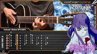 Zoltraak  Frieren Beyond Journeys End 葬送のフリーレン  Acoustic Fingerstyle Guitar Cover TABS [upl. by Fabiolas121]