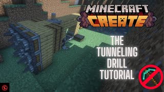 Minecraft Create Beginner Tunneling Drill Tutorial  1201 [upl. by Bluma]