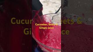 Cucumber Beets amp Ginger Juice Refreshing ❤️🫚🫛🥒👍🏾 [upl. by Ogeid]