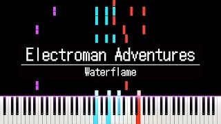 Waterflame  Electroman Adventures Piano Cover  Geometry Dash [upl. by Viehmann]