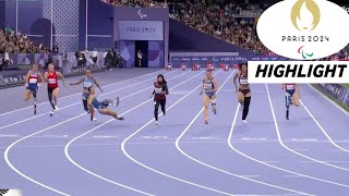 Paralympic Athletics Womens 100m T63 Final Highlights 2024  Caironi Snatches Gold Medal Para 2024 [upl. by Malissa]