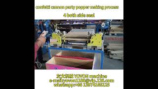 how to make confetti cannon party popper machine paperrollingmachine [upl. by Hung]