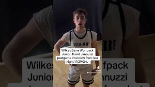 Wilkes Barre Wolfpack Junior  David Jannuzzi postgame interview Clip 2 [upl. by Zoha264]