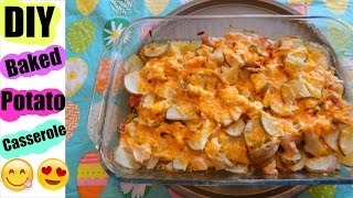 DIY Loaded Baked Potato Casserole Pinterest Inspired [upl. by Cooke]