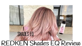 REDKEN SHADES EQ VIOLET ROSE REVIEW [upl. by Lattie]