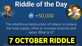 Riddle Of The Day X Empire 8 October  X Empire Riddle Of The Day  Riddle Of The Day Musk Empire [upl. by Fiorenze]