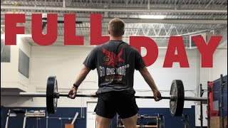 FULL DAY OF TRAINING  CrossFit Athlete [upl. by Longerich]