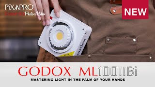 GODOX ML100BI SuperCompact 120w LED Light  Mastering Light in the Palm Of Your Hands [upl. by Frechette]