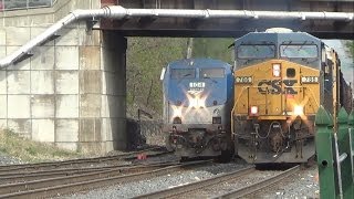 Railfanning CSX amp Amtrak On National Train Day 2014  Palmer MA [upl. by Aretta]