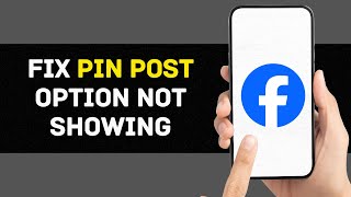 How To Fix Pin Post Option Not Showing On Facebook Profile [upl. by Sansone]