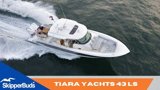 NEW Tiara Yachts 43 LS Fishing Package Walkthrough FLIBS [upl. by Kir]