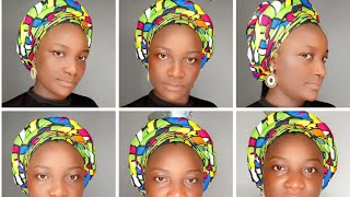 BEGINNERSIMPLEST ROUND ANKARA GELE tie by yourself [upl. by Spense66]