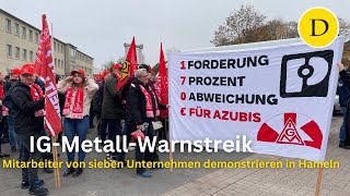 IG Metall streikt in Hameln  das sind die Forderungen [upl. by Hamlani]