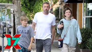 Ben Affleck Treats His Kids To A Beverly Hills Pizza Outing [upl. by Lekcim600]