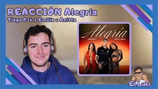 REACCIÓN a ALEGRÍA de TIAGO PZK x EMILIA x ANITTA [upl. by Flagler717]