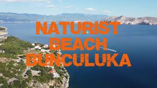 Naturist Beach Bunčuluka Baška  Island of Krk [upl. by Anne]