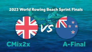 2023 World Rowing Beach Sprint Finals  Coastal Mixed Double Sculls  AFinal  GBR vs NZL [upl. by Giordano]