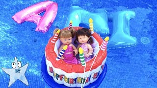 🎂Fiesta Cumpleaños🎂de Ani en la piscina ¡super divertido [upl. by Noteek]