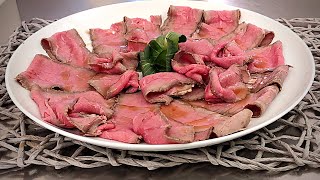 Roast beef al forno fatto in casa con cottura perfetta [upl. by Brett241]