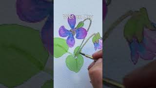 How to improve your watercolor painting  Beginners watercolor flowers  AZ of flower painting [upl. by Eilyak]