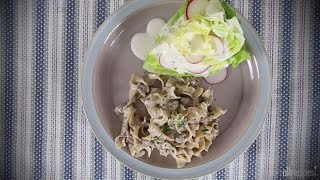 How to Make Simple Hamburger Stroganoff  Beef Recipes  Allrecipescom [upl. by Korie]