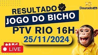 Resultado do jogo do bicho ao vivo  PTVRIO 1620  PTRIO 1620  25112024 [upl. by Romanas118]