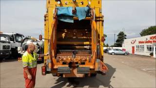 Terberg bin lift demonstration [upl. by Earezed]