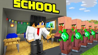 Minecraft but I Open a School [upl. by Eirehs]