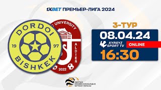 Дордой  ОшМУАлдиер  3  тур  1XBET ПремьерЛиги I Сезон 2024 © [upl. by Tiraj]