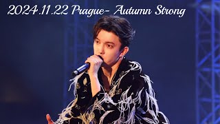 Dimash Prague concert Fan cam Autumn Strong 20241122 [upl. by Efeek]