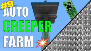 how to make create creeper farm in MCPE  Maine survival world mein creeper farm bnaya [upl. by Asseniv446]