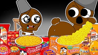 SPRUNKI Animation  BRUD Pregnant amp Baby BRUD Convenience Store Food  ASMR Mukbang [upl. by Akinor]