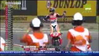 Pedrosa crash ends MotoGP hopes [upl. by Durstin528]