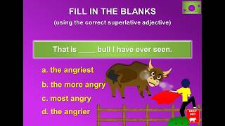 Superlative adjectives Grammar quiz 1 [upl. by Anaujait]