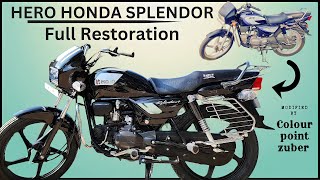 Hero Honda splendor RestorationHero Honda splendor modified [upl. by Hays]