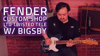 Fender Custom Shop 2017 LTD Twisted Tele W Bigsby Aged Blue Sparkle  Custom Shop Sunday [upl. by Olegnaed]