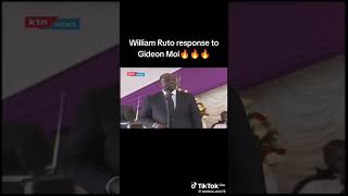 president Ruto to hon Gideon moi🔥 [upl. by Arimas]