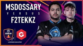 F2Tekkz vs Msdossary  Gfinity FUT Champions Cup Xbox Final [upl. by Attiuqahs]