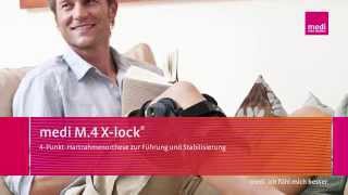 medi M4 Xlock® 4PunktHartrahmenKnieorthese anlegen Anleitung für medizinisches Fachpersonal [upl. by Goldner134]