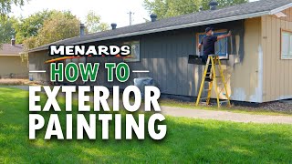 How To Paint Your Homes Exterior  Menards [upl. by Tace]