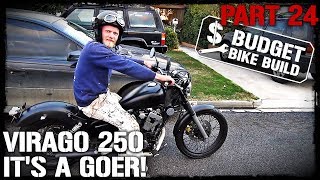 Virago 250 Build  PART 24 Its a GOER [upl. by Onitrof806]