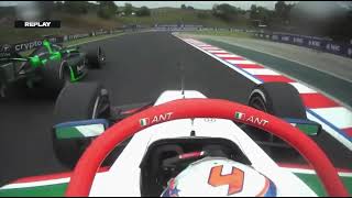 Andrea Kimi Antonelli is INSANE 2024 Hungary F2 Feature Race [upl. by Enirahtac]