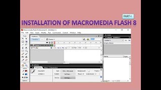 Installation of Macromedia flash 8 part1 [upl. by Okoyik454]